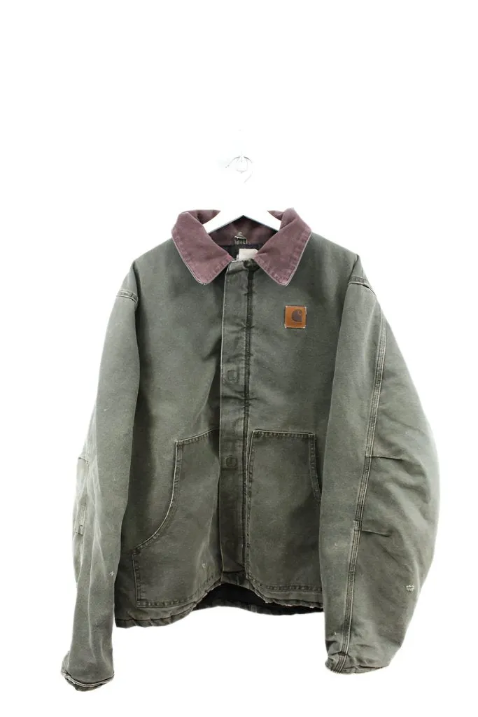 Z- Vintage Carhartt Heavy Work Jacket Faded Olive Green sold by HG Vintage