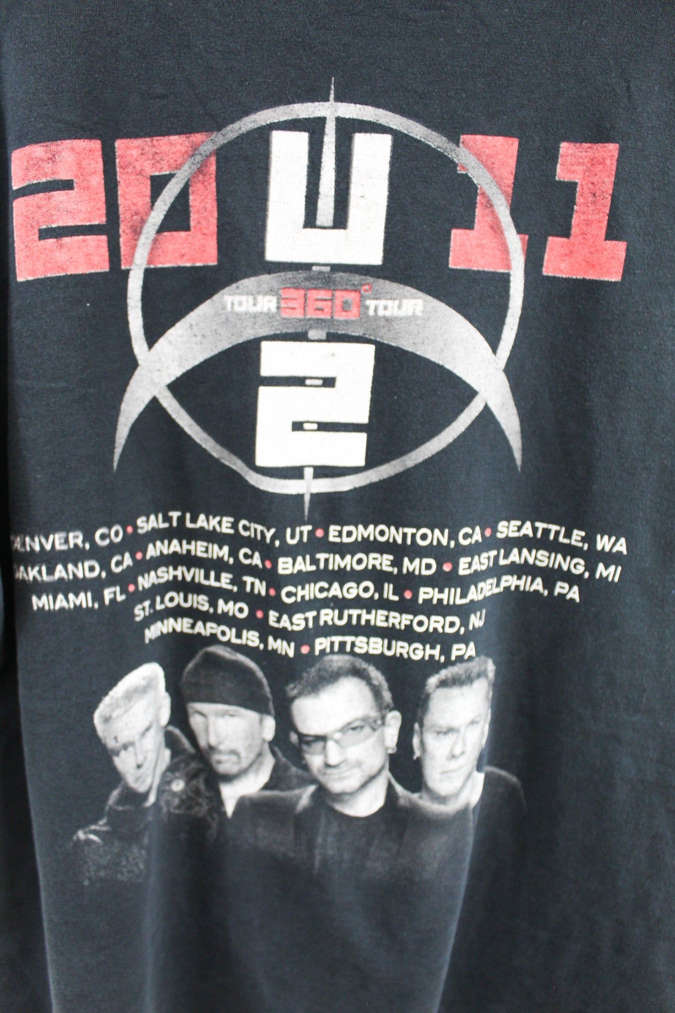 U2 360 2011 Tour Tee sold by HG Vintage product image thumbnail 4