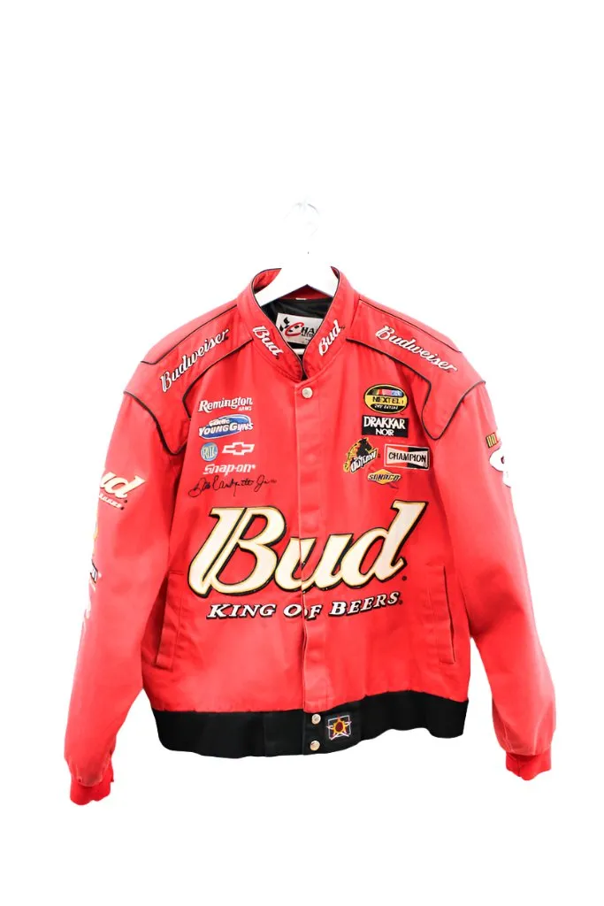 Z - Vintage CA/JH Design Nascar Dale Earnhardt Jr Budweiser Racing Jacket sold by HG Vintage