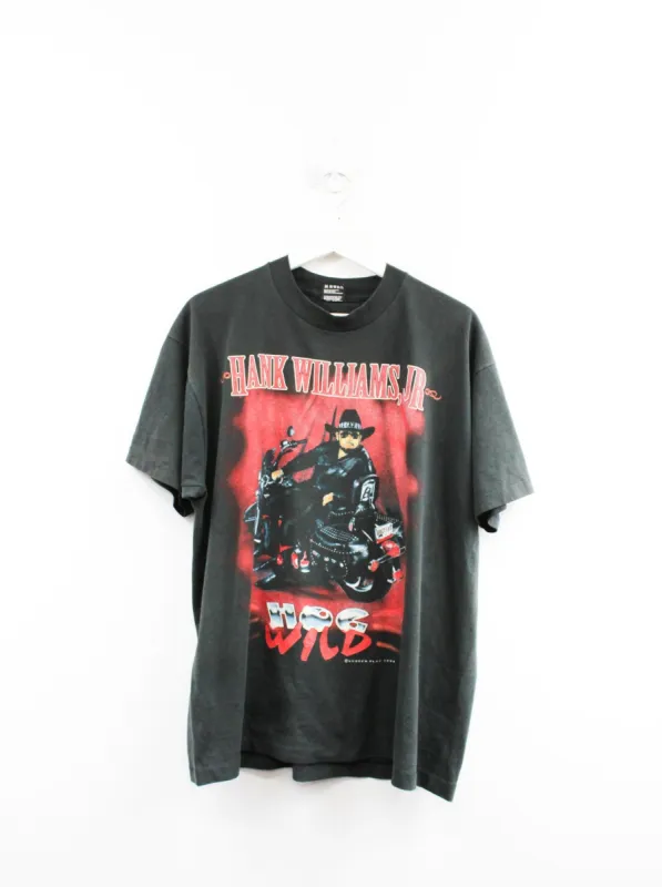 Vintage Single Stitch 1994 Hank Williams Tour 50/50 Tee sold by HG Vintage