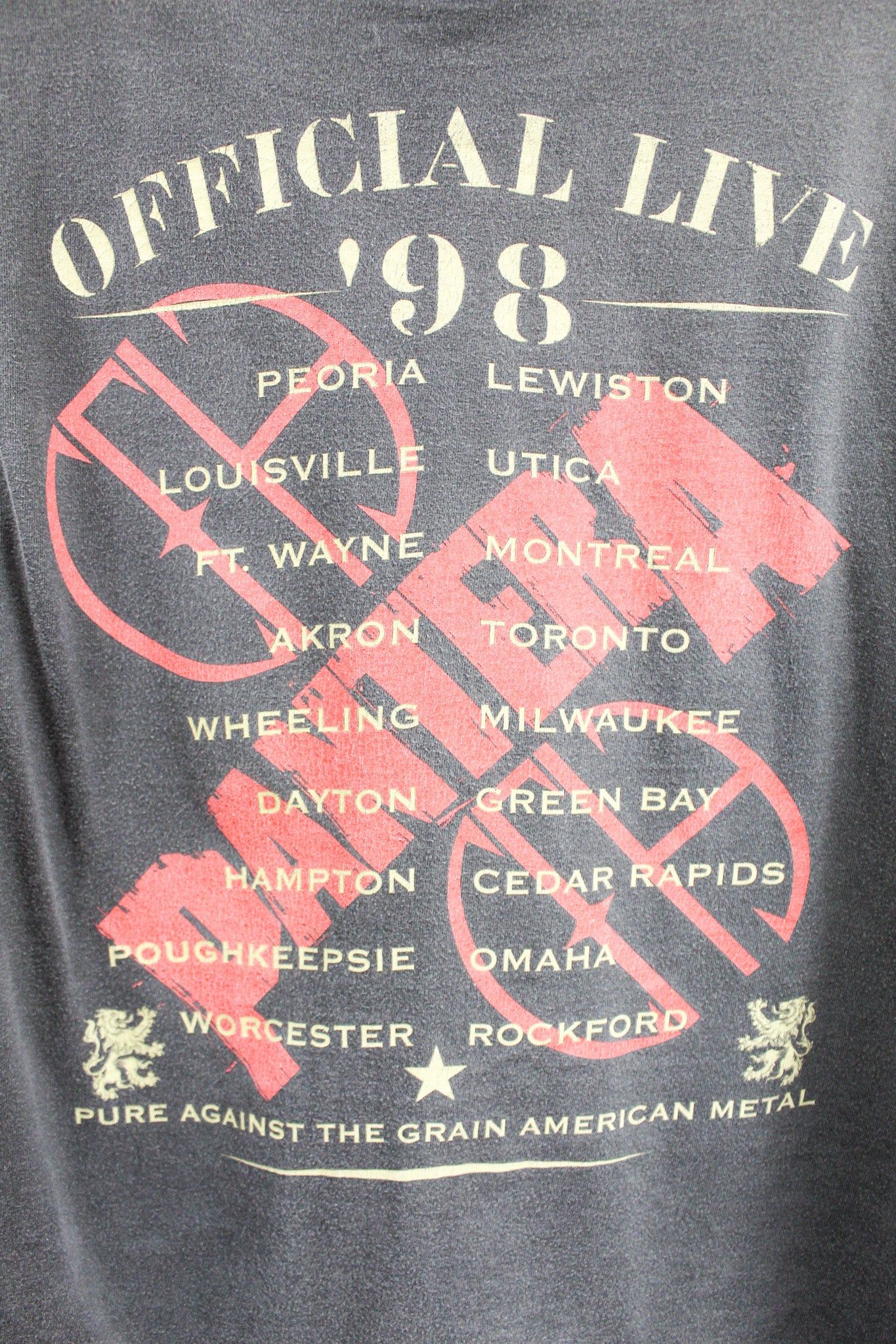 Vintage Single Stitch 98' Pantera Tour Tee sold by HG Vintage product image thumbnail 5