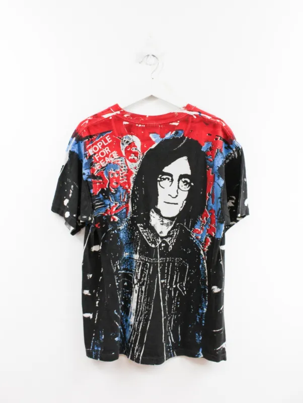 John Lennon Peace All Over Print Bootleg Tee sold by HG Vintage