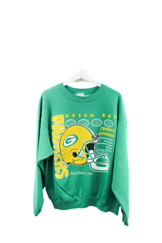 Z- Vintage Packers Logo & Script NFL Hanes Tag Crewneck sold by HG Vintage