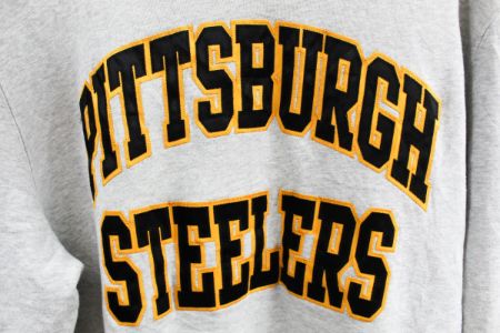 Vintage NFL Pittsburgh Steelers Embroidered Script Crewneck sold by HG Vintage