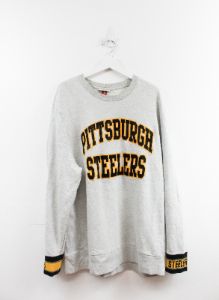Vintage NFL Pittsburgh Steelers Embroidered Script Crewneck sold by HG Vintage