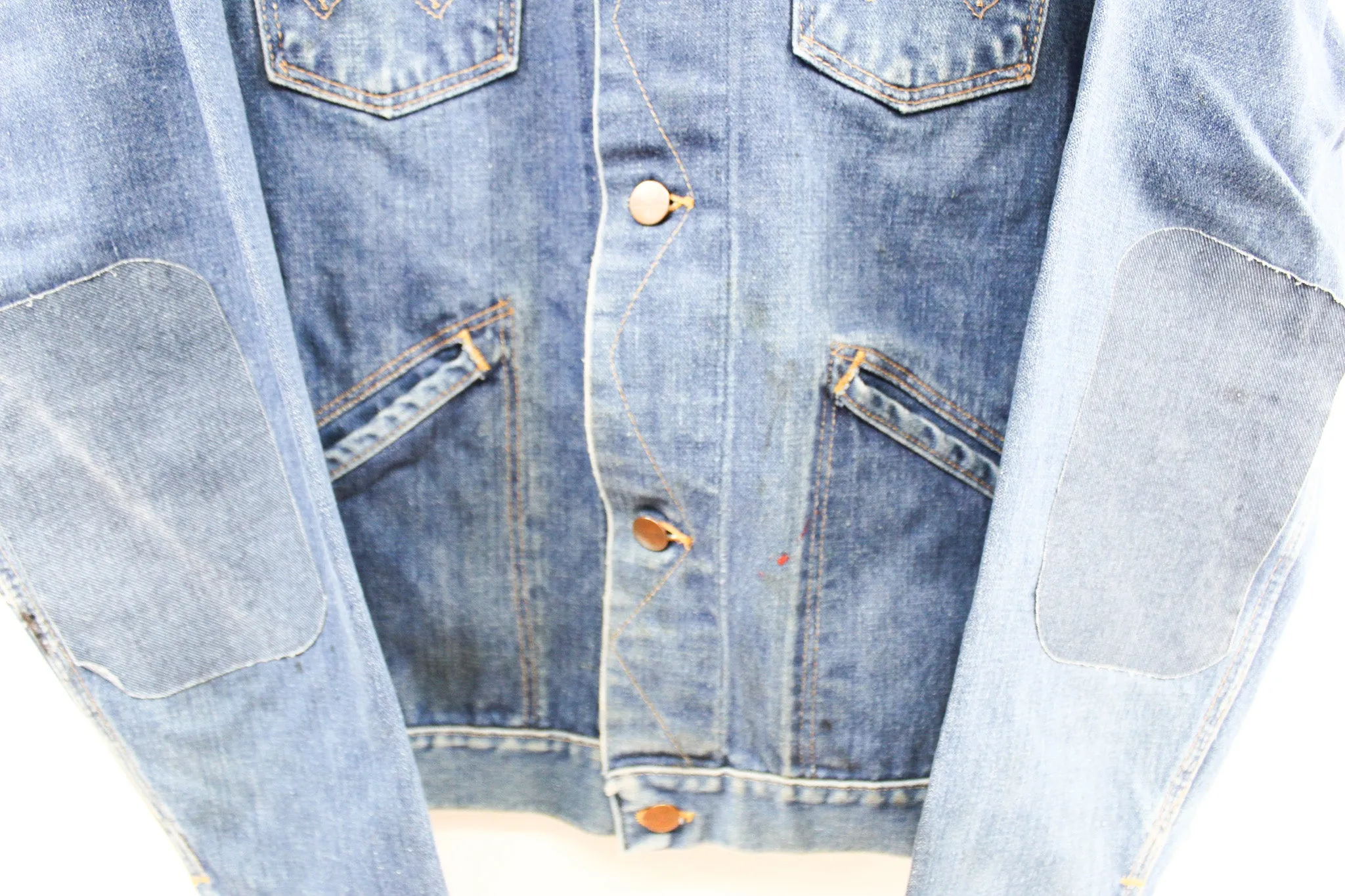 Vintage Wrangler Denim Jacket w/ Elbow Patches sold by HG Vintage product image thumbnail 3