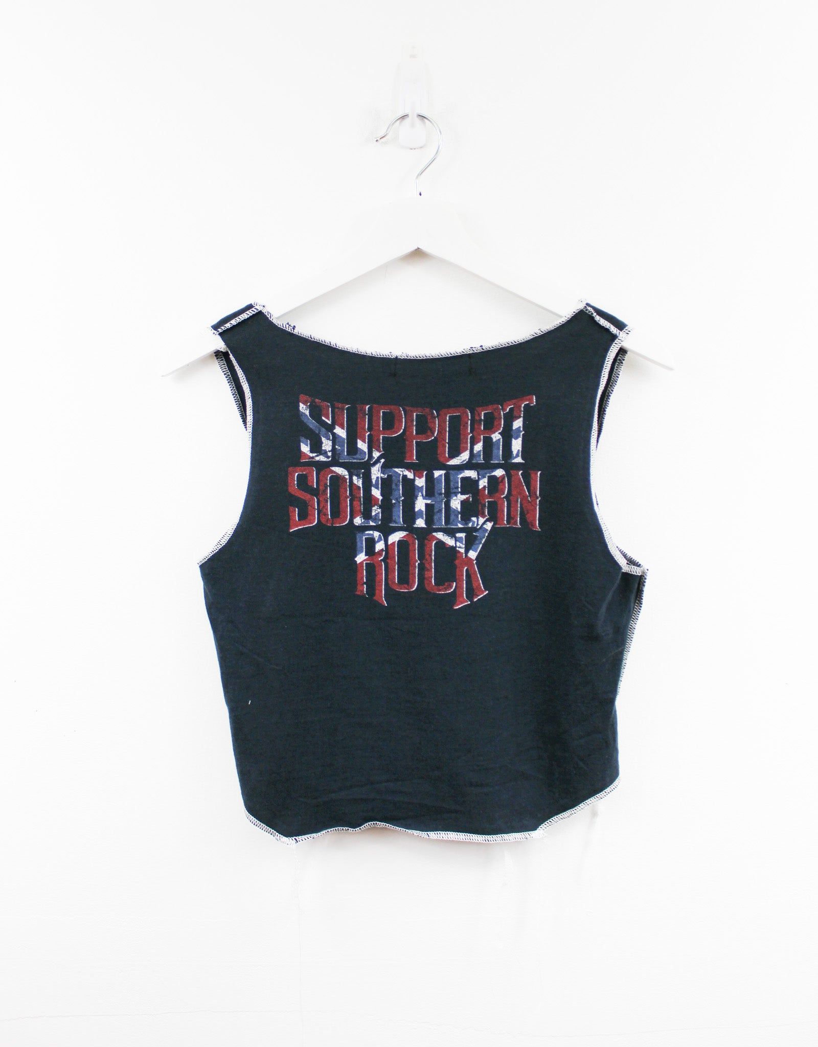 Haus Of Mojo Reworked Vintage Lynyrd Skynyrd Jacksonville 2005 Double Stitch Crop Top sold by HG Vintage product image thumbnail 3