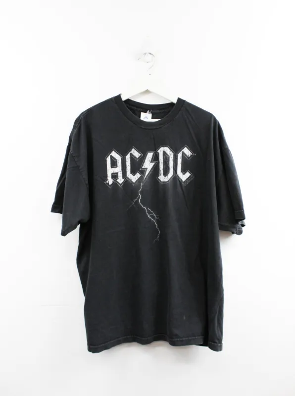 AC/DC Lightning & Script Tee sold by HG Vintage