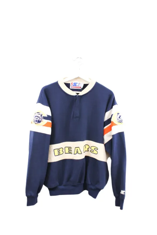 Z- Vintage Bears NFL Starter Henley Crewneck sold by HG Vintage