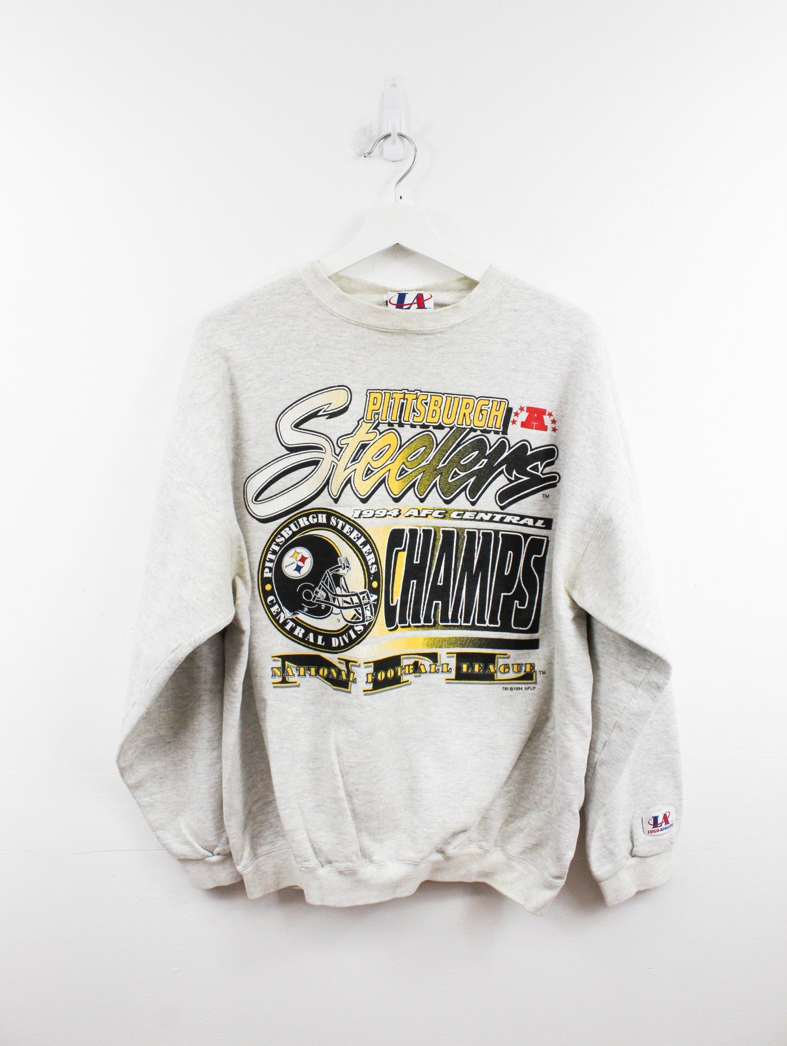Vintage NFL Pittsburgh Steelers 94' AFC Champ Graphic Crewneck sold by HG Vintage