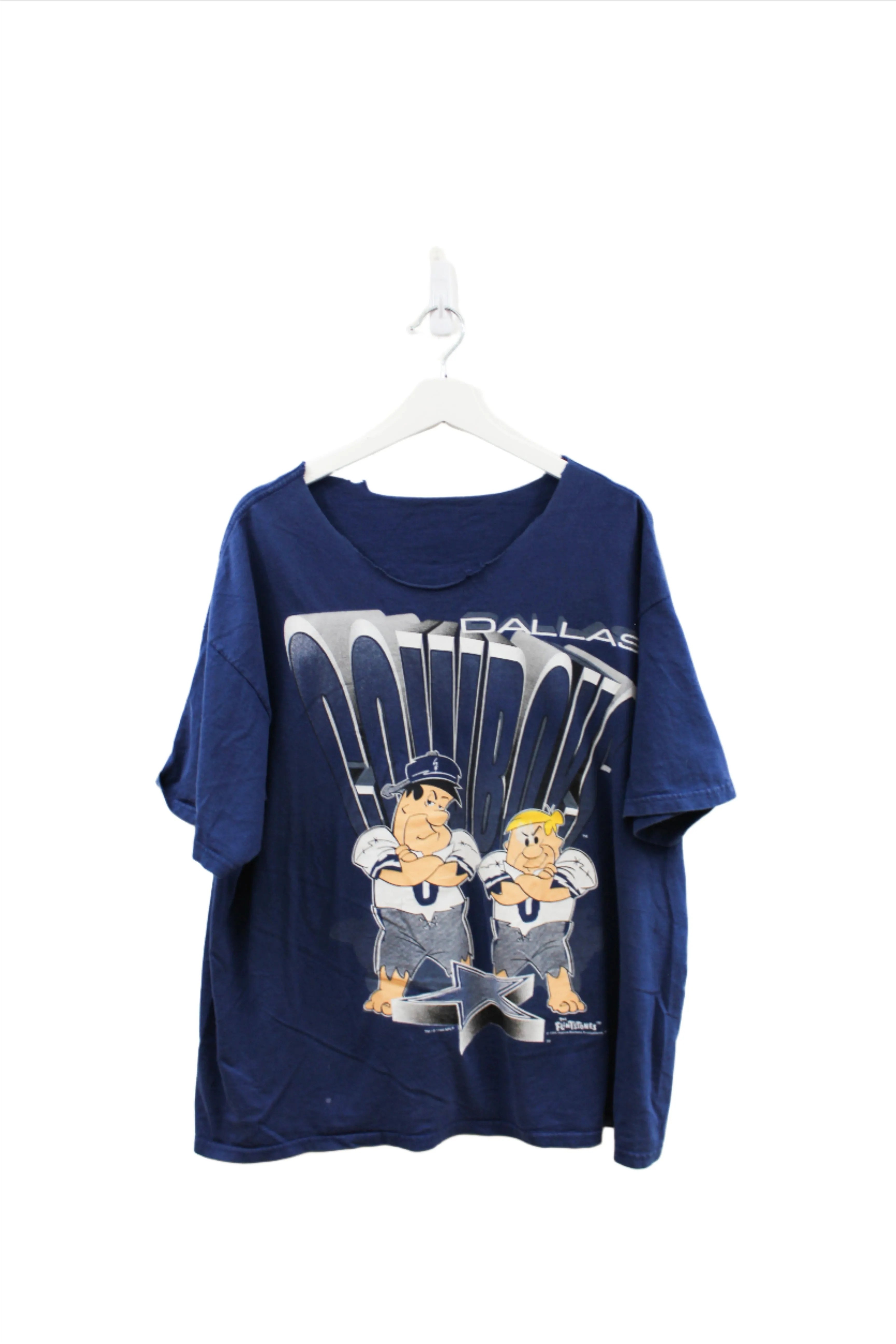 Z - Vintage 1994 NFL Dallas Cowboys Fred Flintstone Altered Graphic Tee sold by HG Vintage