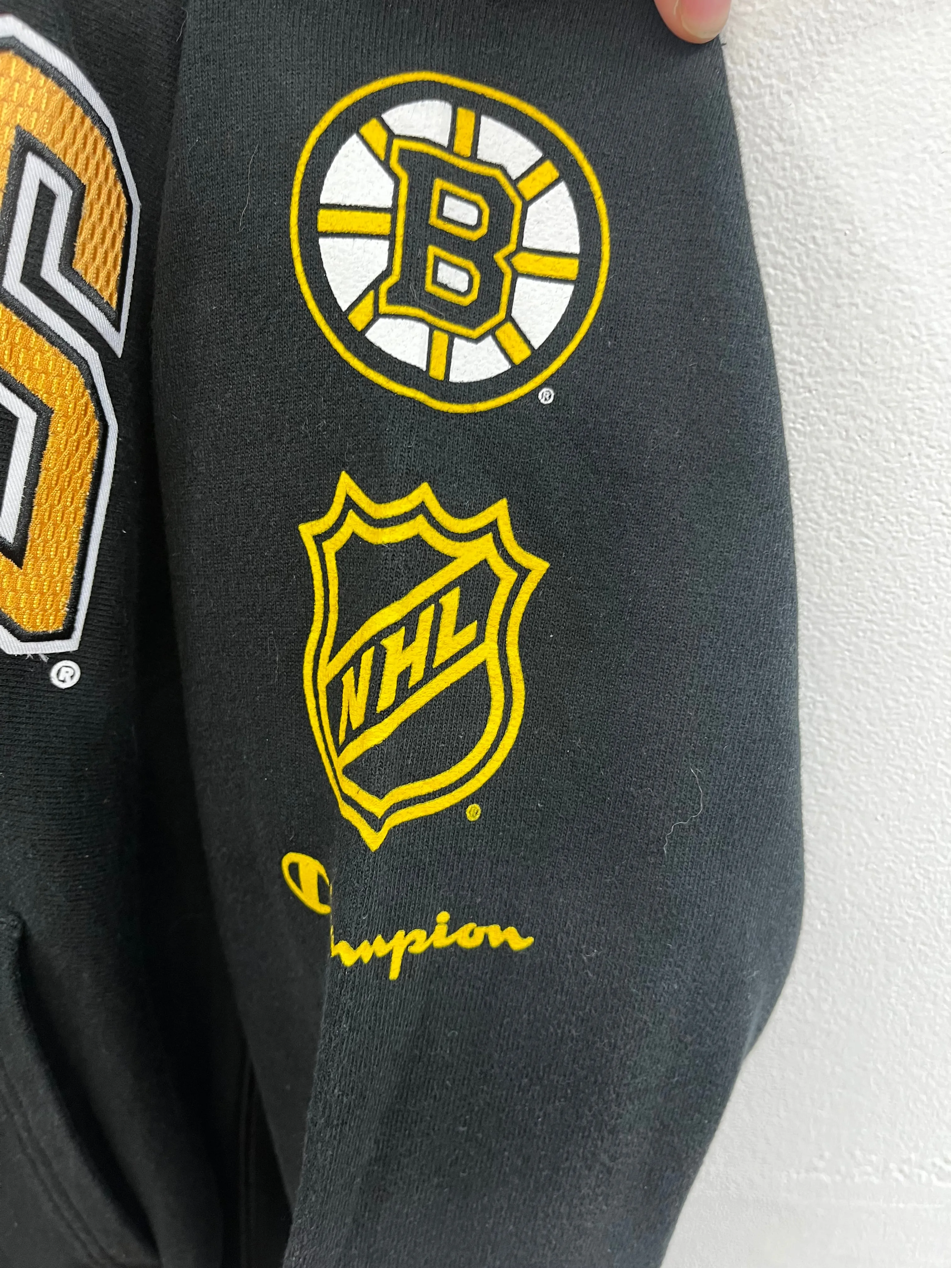X - Vintage Champion Reverse Weave NHL Boston Bruins Embroidered Hoodie sold by HG Vintage product image thumbnail 3