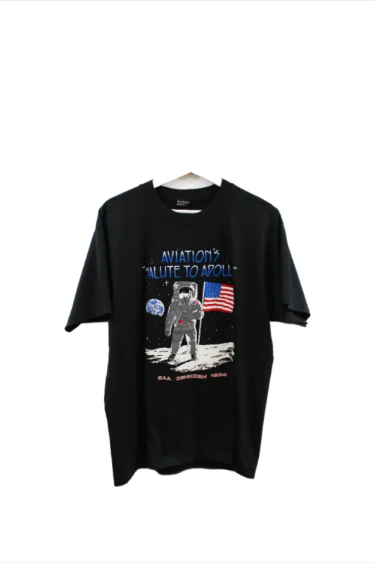Z - Vintage Single Stitch 1994 Nasa Aviation's Salute To Apollo Missions Fruit Of The Loom Tee sold by HG Vintage