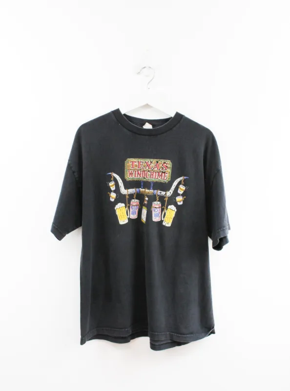 Vintage Texas Windchime Beer Tee sold by HG Vintage