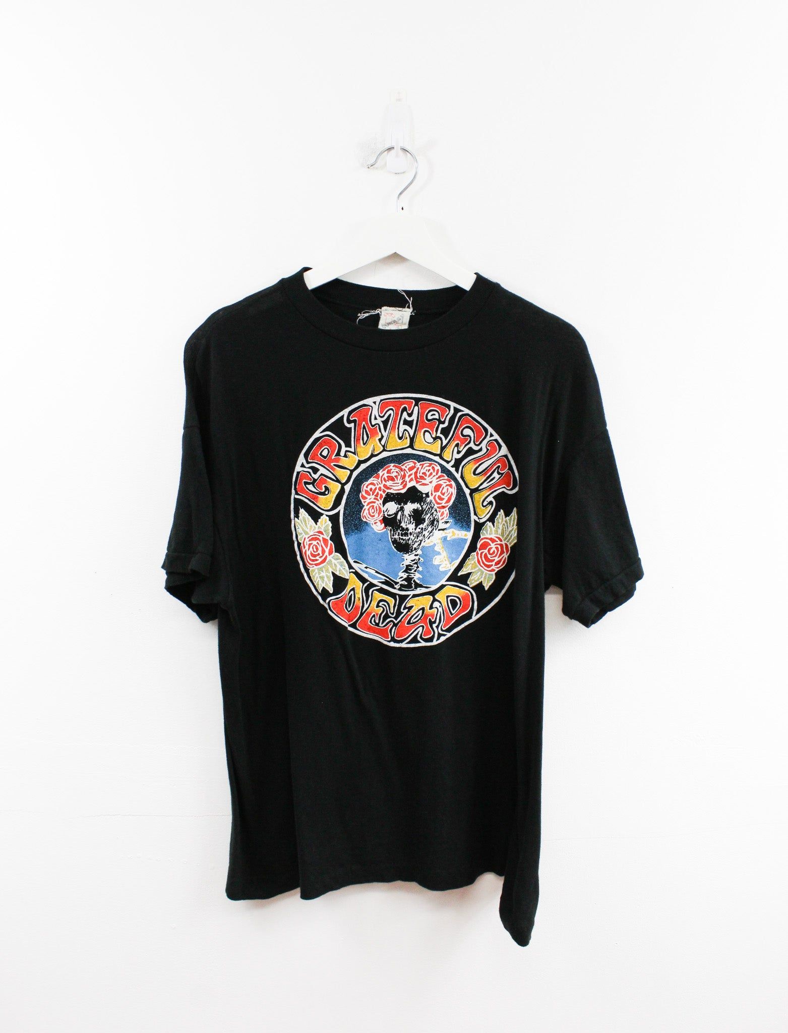 Grateful Dead Roses & Logo Bootleg Tee sold by HG Vintage