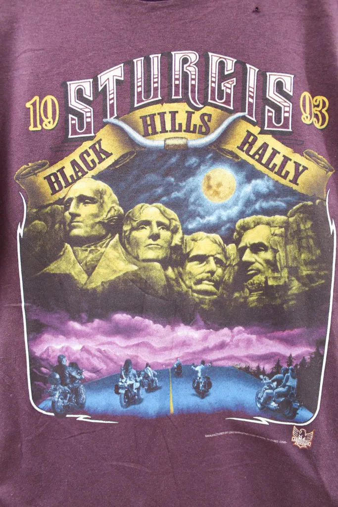 Z- Vintage 1993 3D Emblem Sturgis Mount Rushmore Black Hills Rally Single Stitch Tee sold by HG Vintage product image thumbnail 2