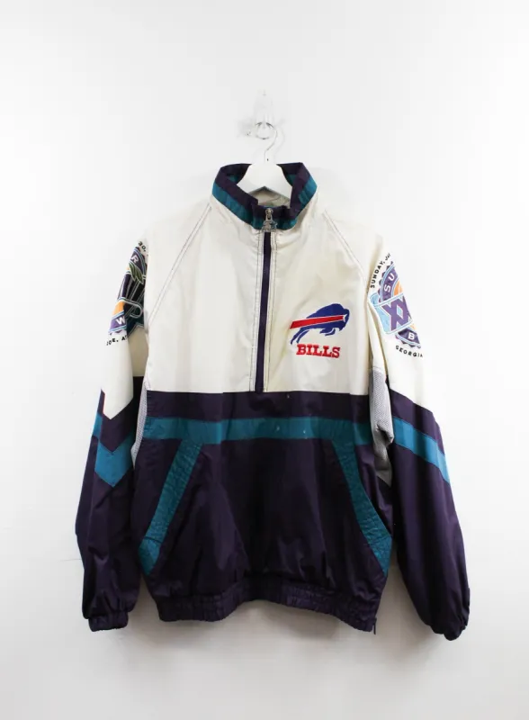 Vintage Starter 94' NFL Buffalo Bills Super Bowl 28 Windbreaker sold by HG Vintage