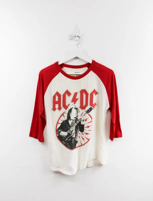 AC/DC Angus Young Picture Baseball Tee sold by HG Vintage