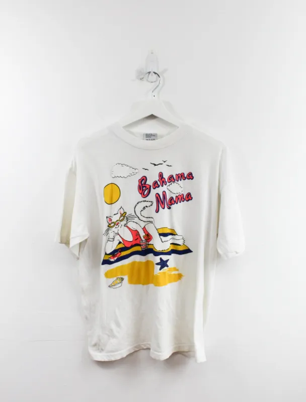 Bahama Mama Cat Beach Tee sold by HG Vintage