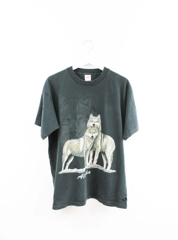 Alaskan Wolfs Graphic Tee sold by HG Vintage
