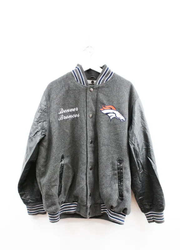 Vintage NFL Denver Broncos Zip Up Varsity Jacket sold by HG Vintage