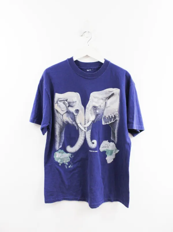 Elephant Nose To Nose Graphic Tee sold by HG Vintage