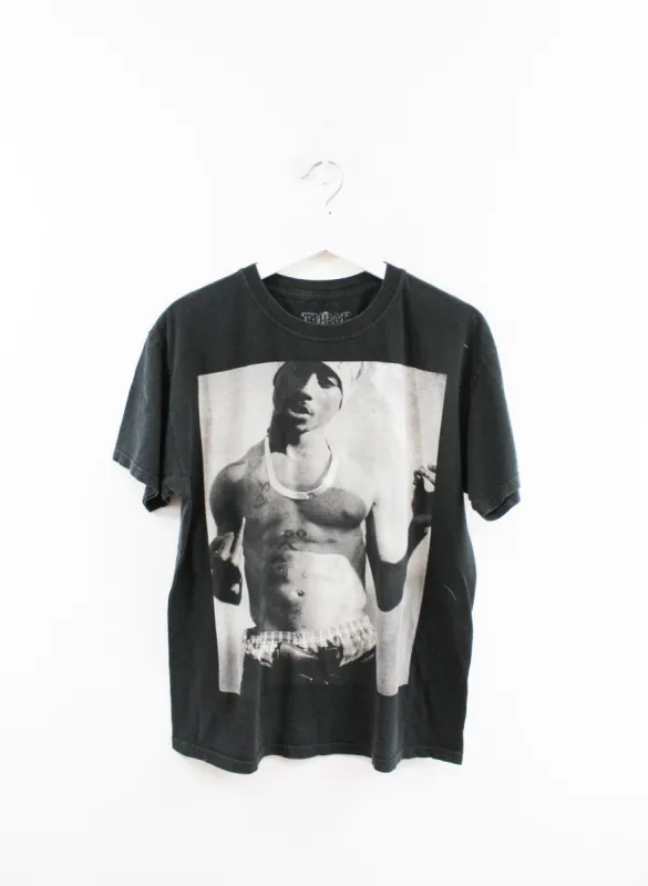 Tupac Smoking Picture Tee sold by HG Vintage