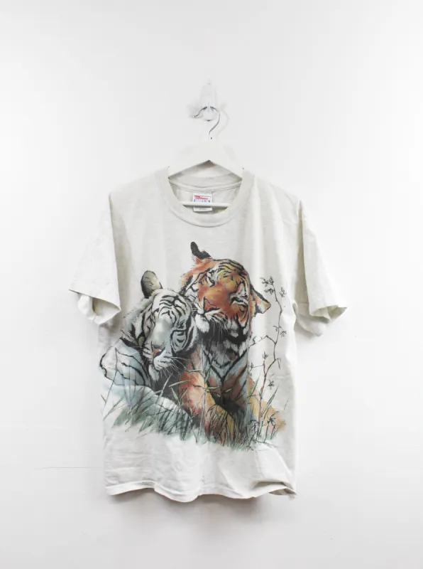 Vintage Single Stitch Tiger & White Tiger Graphic Tee sold by HG Vintage