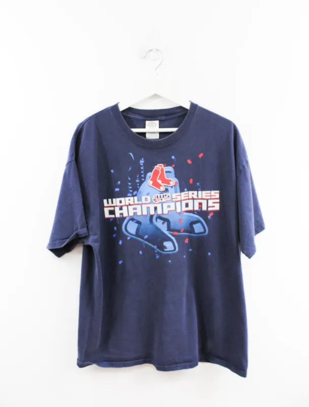 MLB Boston Red Sox 07' World Series Champ Tee sold by HG Vintage