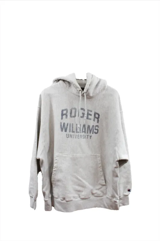 Z - Vintage Champion Reverse Weave Roger Williams University Script Hoodie sold by HG Vintage