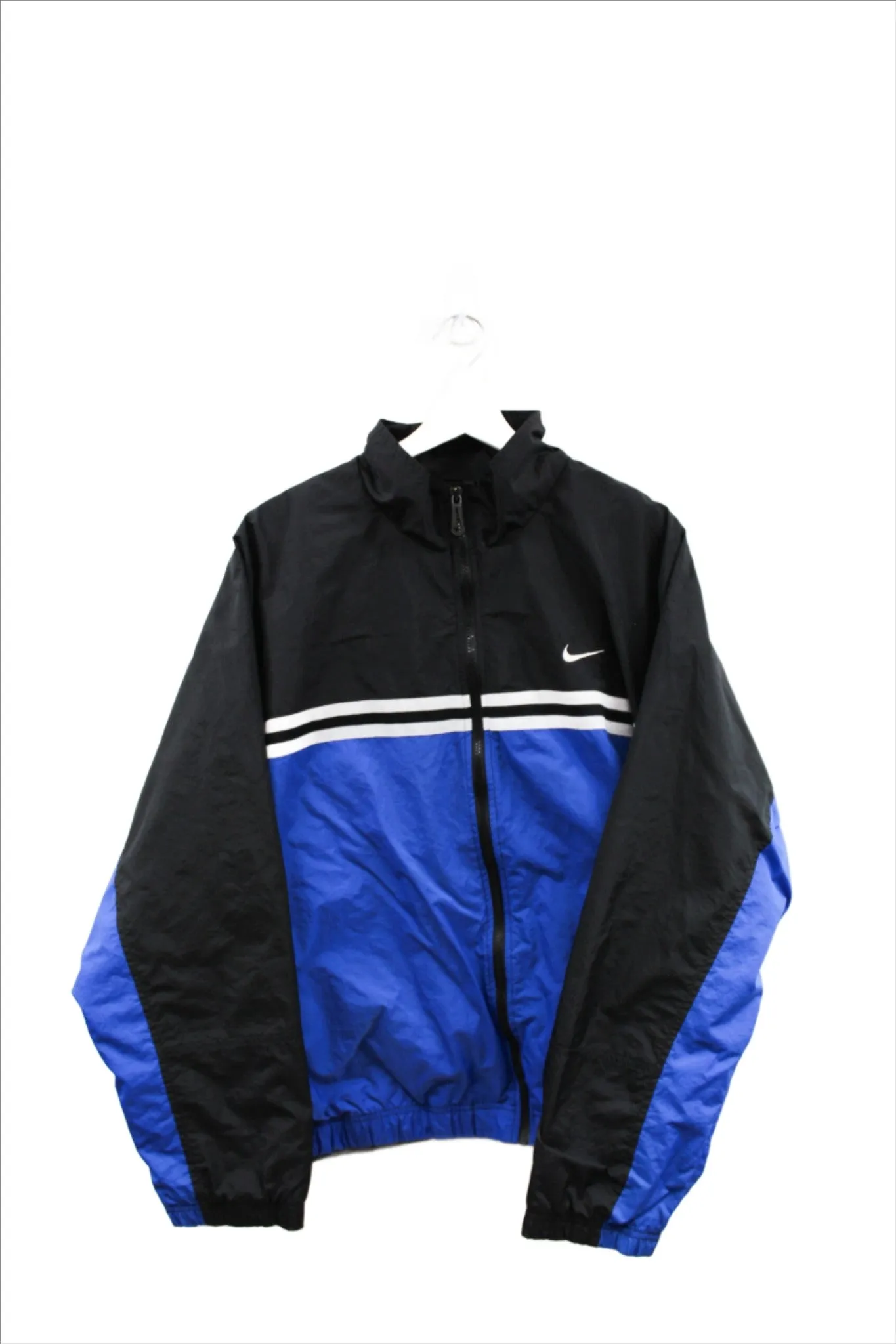 X - Vintage 90s Nike Stripes Light Nylon Windbreaker Jacket sold by HG Vintage