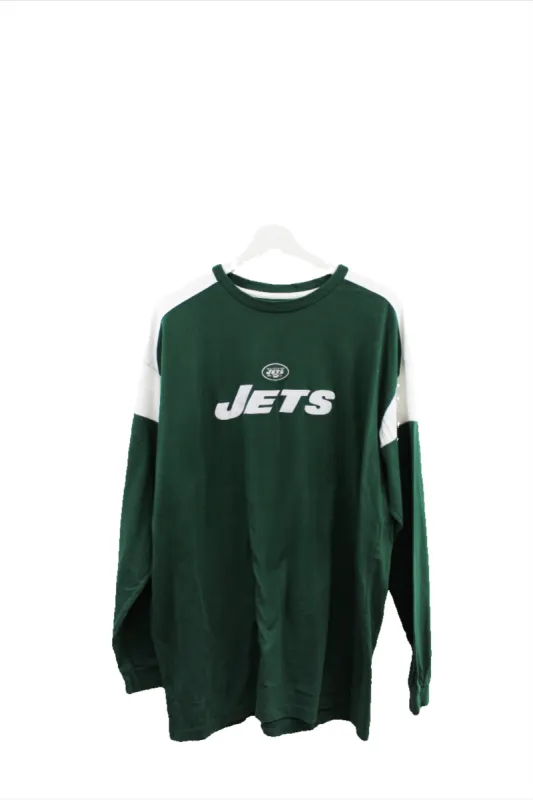 Z - Vintage NFL New York Jets Embroidered Script Long Sleeve Tee sold by HG Vintage