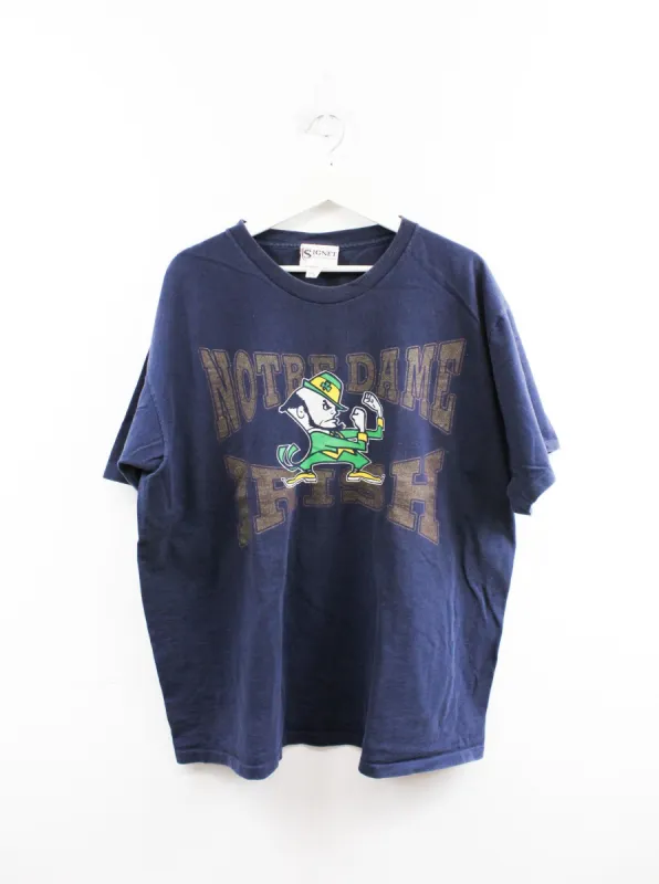 Vintage Notre Dame Fighting Irish Logo & Script Tee sold by HG Vintage