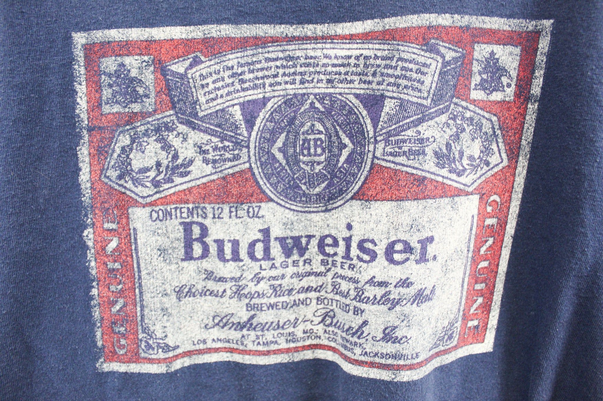 Budweiser Beer Logo Tee sold by HG Vintage product image thumbnail 2