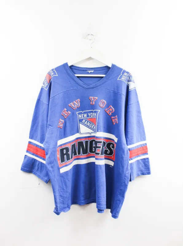 Vintage Single Stitch NHL New York Rangers Jersey Tee sold by HG Vintage