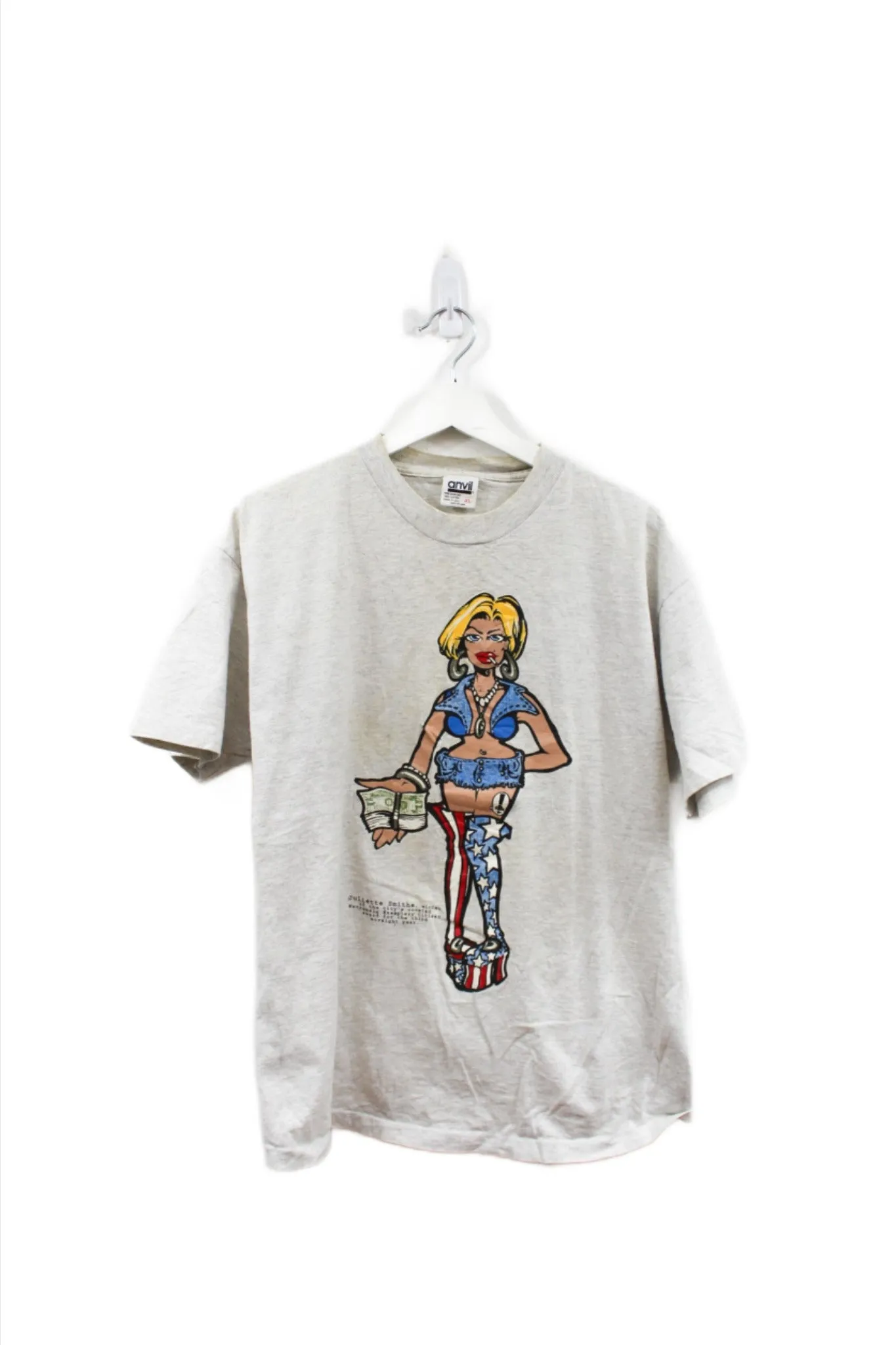 X - Vintage Single Stitch Gildan Tag Julie Strange Disco Gangsta Revolution Graphic Tee sold by HG Vintage