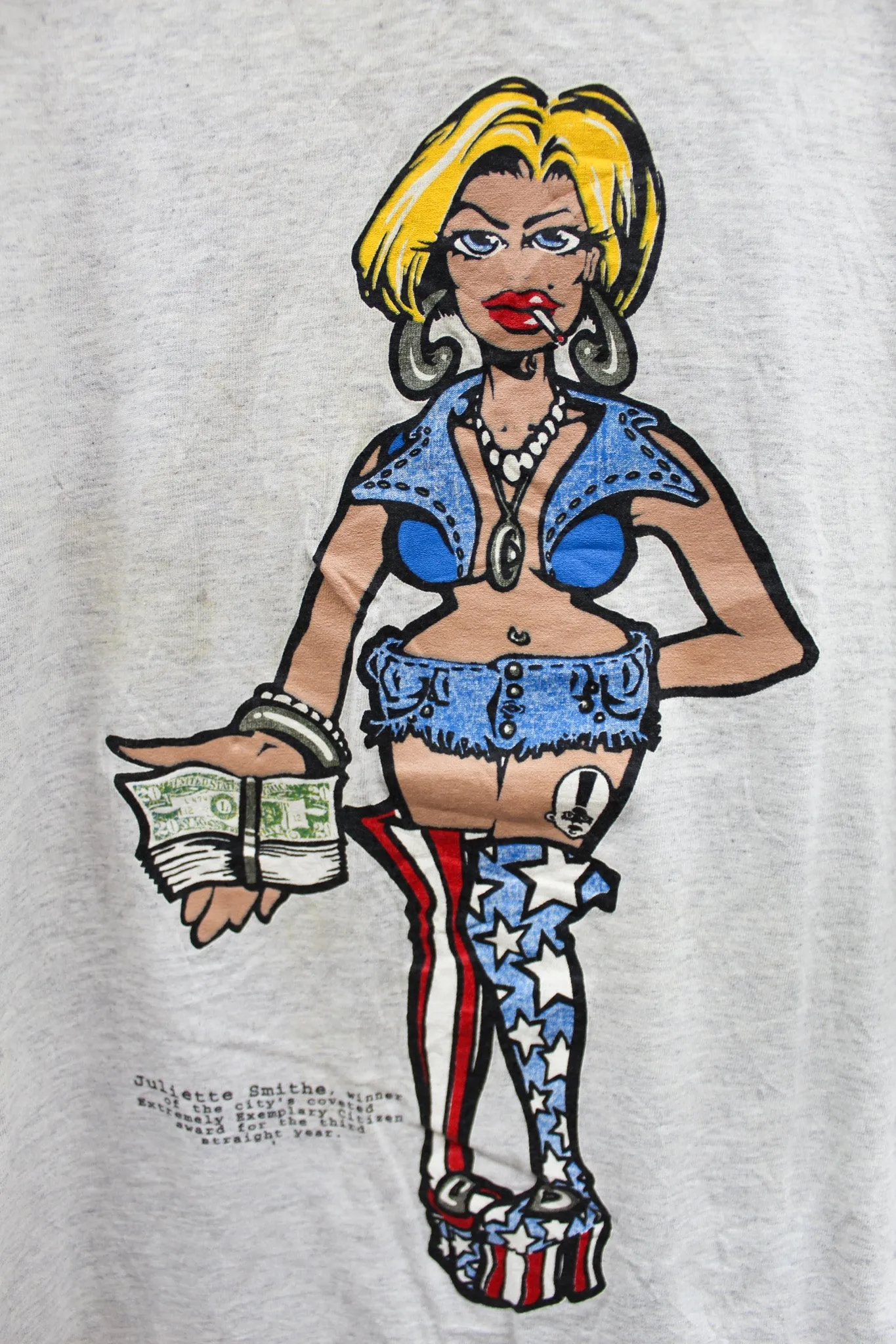 X - Vintage Single Stitch Gildan Tag Julie Strange Disco Gangsta Revolution Graphic Tee sold by HG Vintage product image thumbnail 2