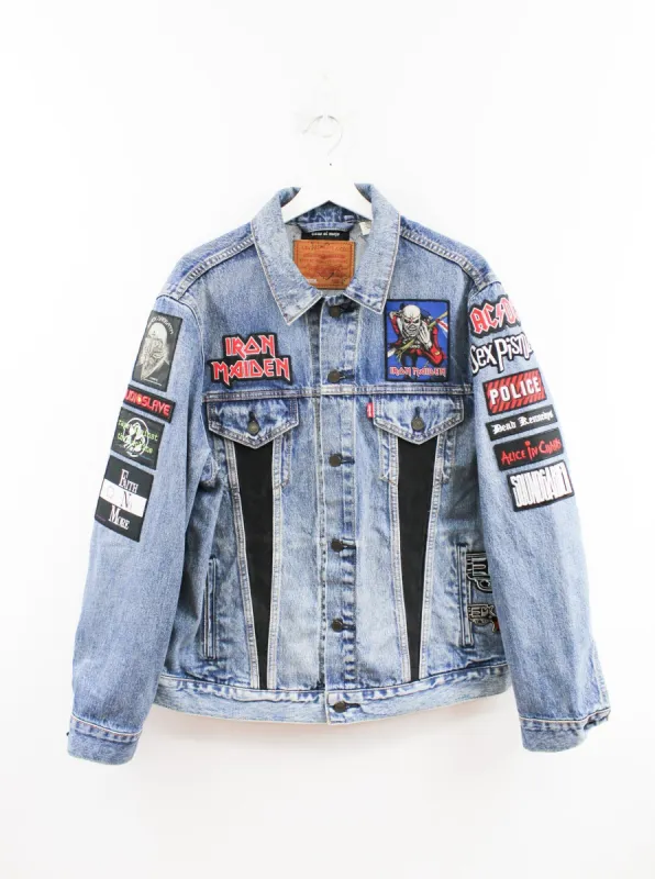 Haus Of Mojo Custom Reworked Levi's Denim Jacket Iron Maiden sold by HG Vintage