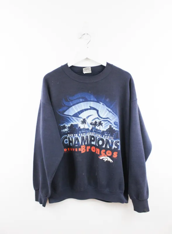 NFL 99' Denver Broncos B2B Super Bowl Champ Crewneck sold by HG Vintage