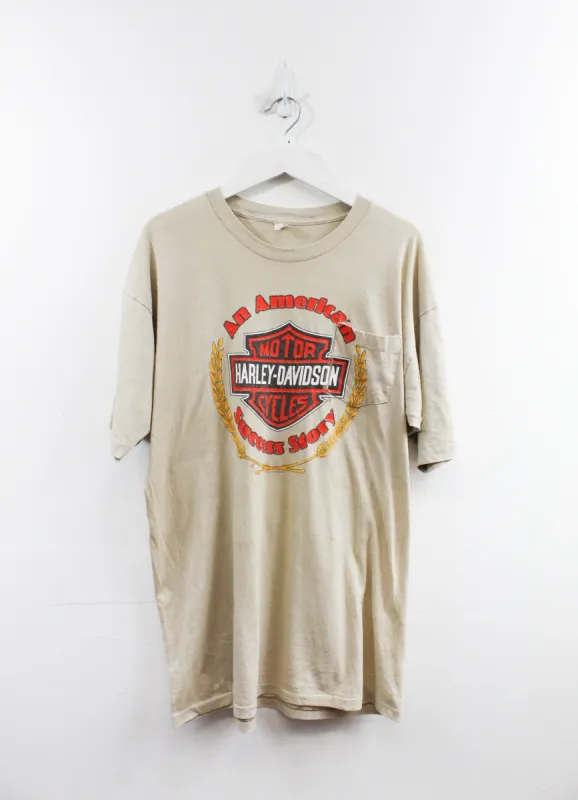 Vintage Single Stitch 1998 Harley Davidson Tampa Florida Pocket Tee sold by HG Vintage
