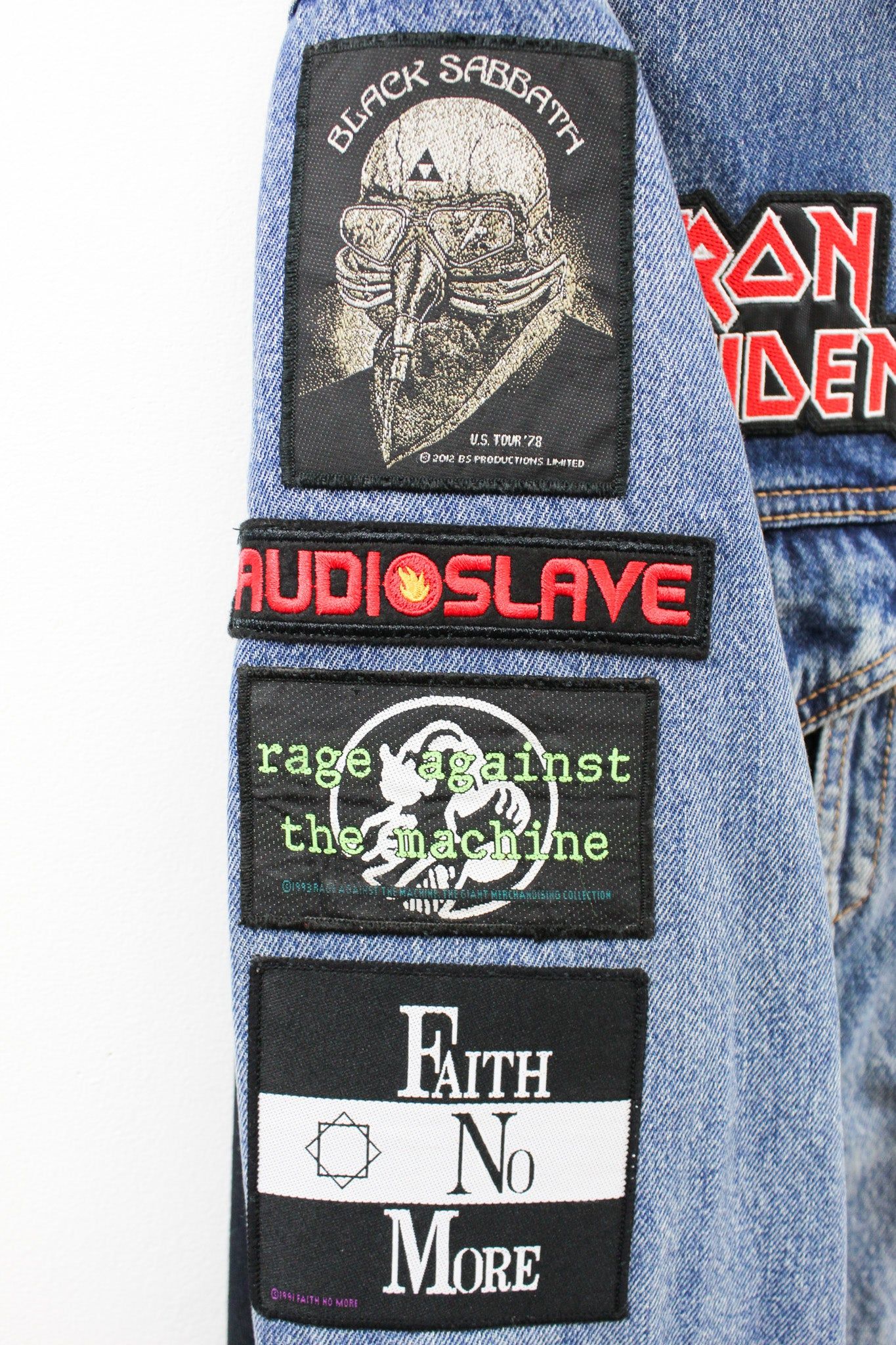 Haus Of Mojo Custom Reworked Levi's Denim Jacket Iron Maiden sold by HG Vintage product image thumbnail 14