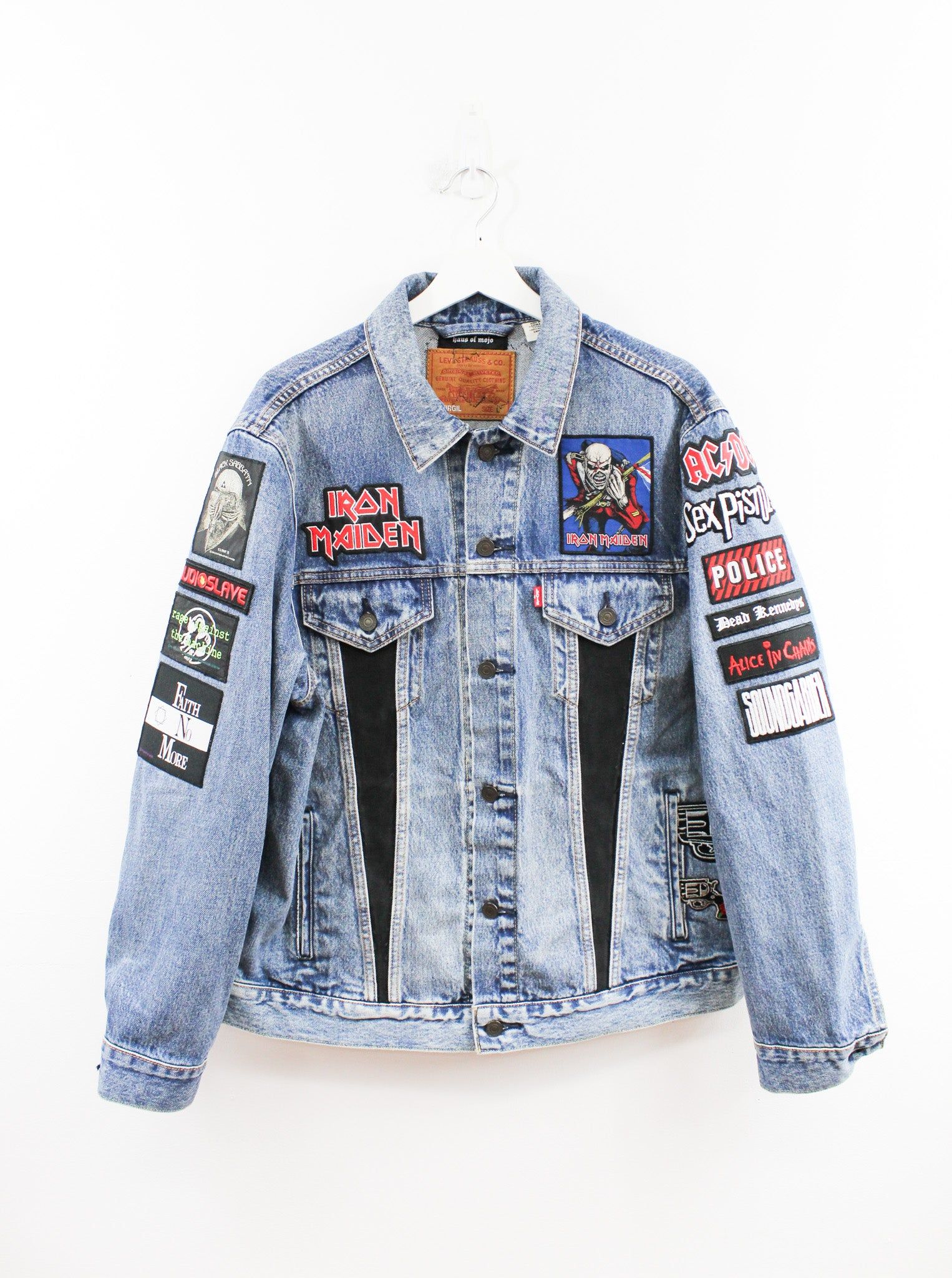 Haus Of Mojo Custom Reworked Levi's Denim Jacket Iron Maiden sold by HG Vintage