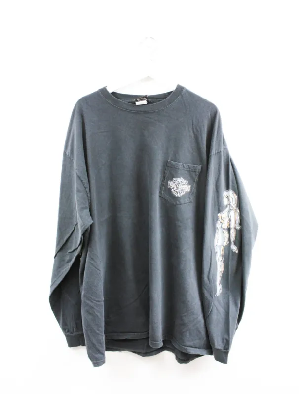 Vintage 2002 Harley Davidson Branford CT Long Sleeve Tee sold by HG Vintage