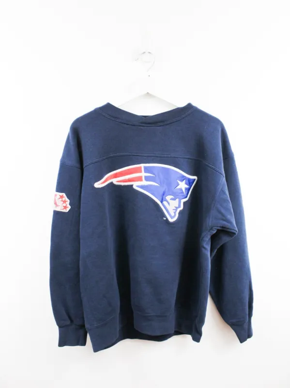 Vintage NFL Patriots Embroidered Logo Crewneck sold by HG Vintage