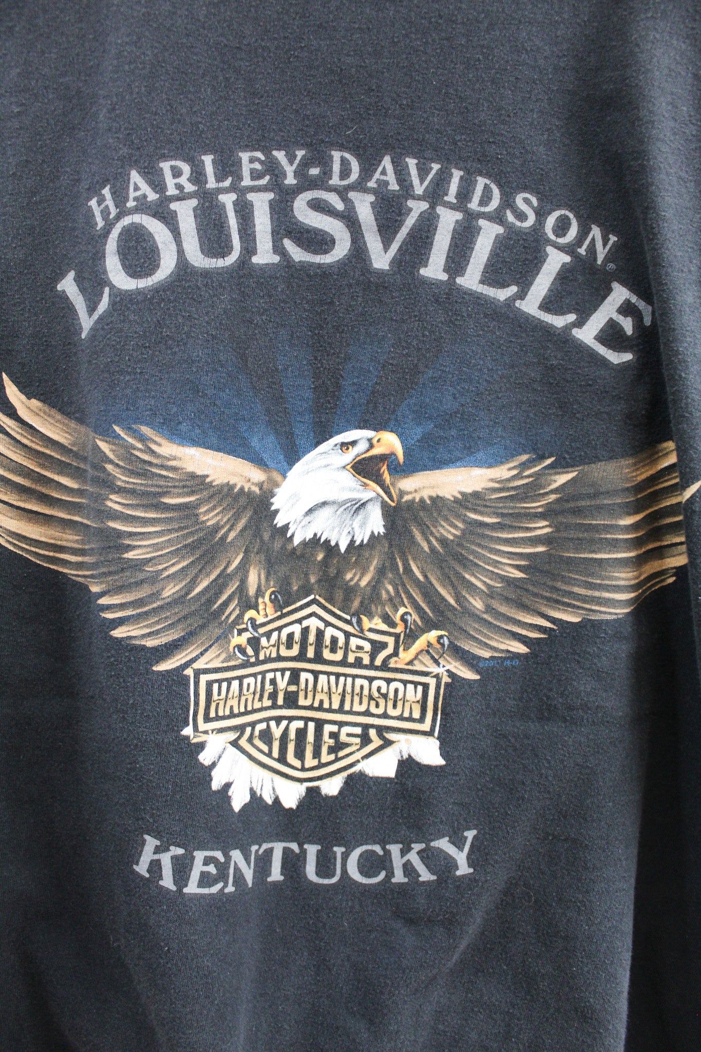 Vintage 10' Harley Davidson Louisville Kentucky Eagle Pocket Tee sold by HG Vintage product image thumbnail 4
