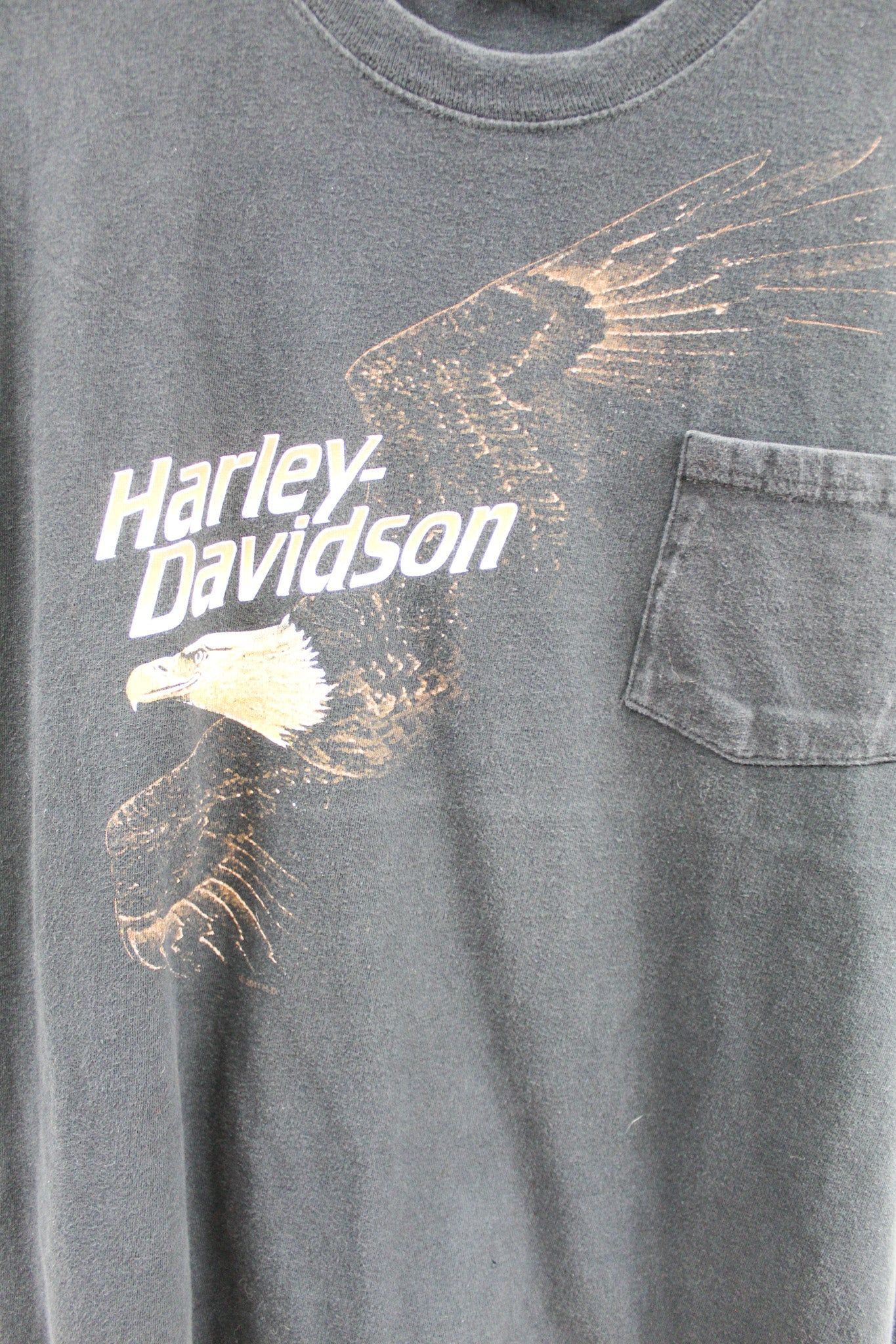 Vintage 10' Harley Davidson Louisville Kentucky Eagle Pocket Tee sold by HG Vintage product image thumbnail 2