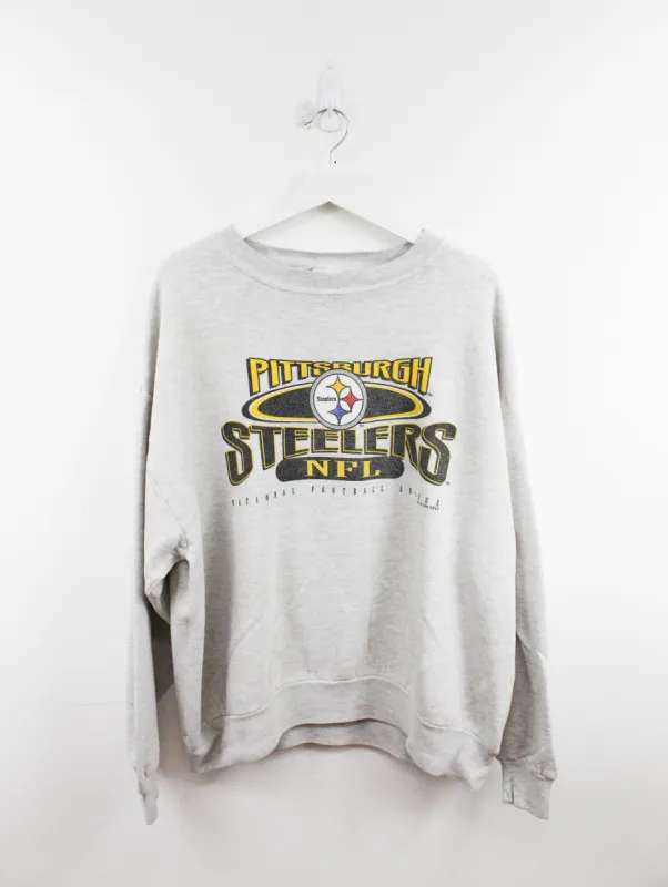 Vintage Chalk Line X NFL 96' Steelers Logo Crewneck sold by HG Vintage