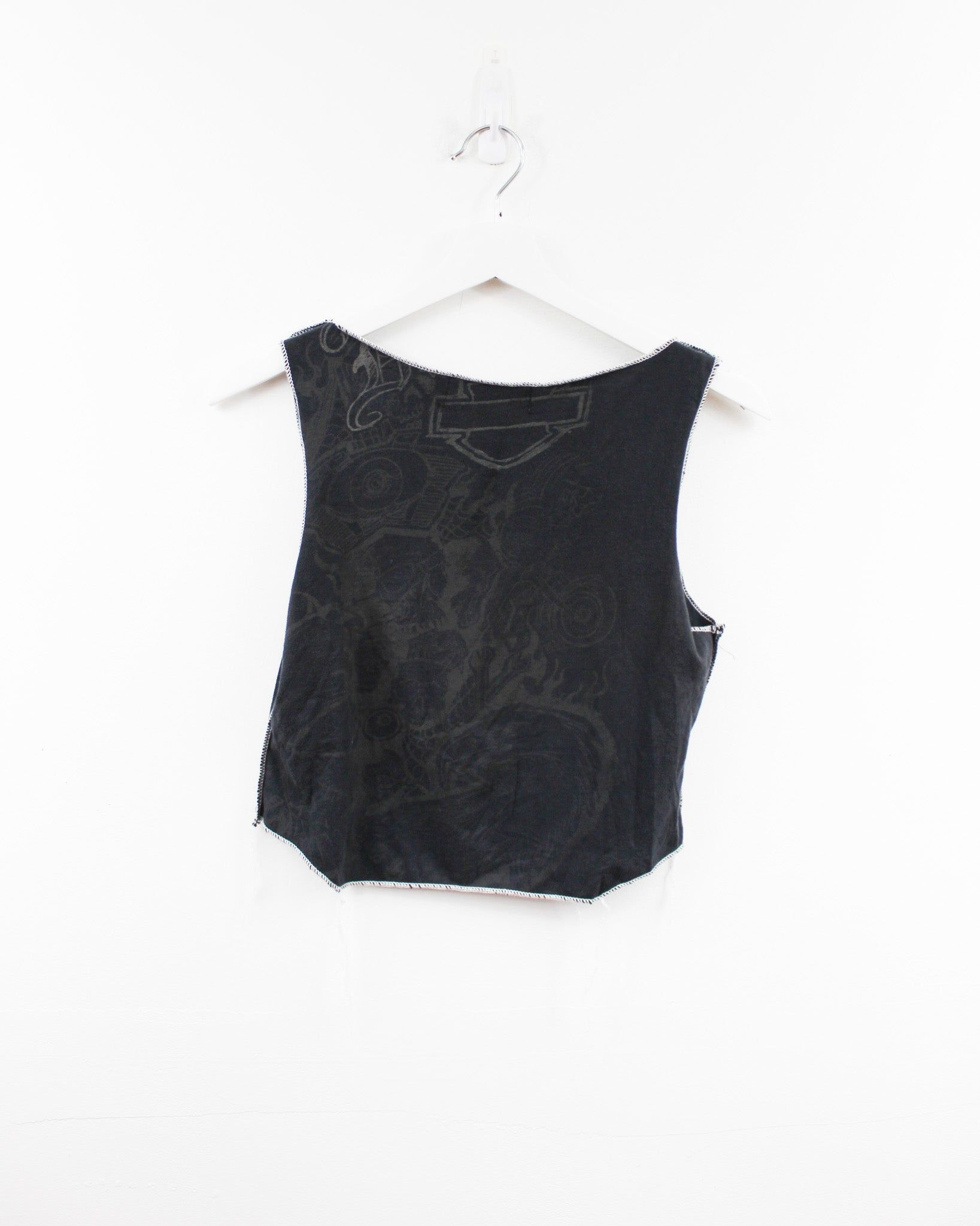 Haus Of Mojo Reworked Vintage Harley Davidson Lake George Double Stitch Crop Top sold by HG Vintage product image thumbnail 3