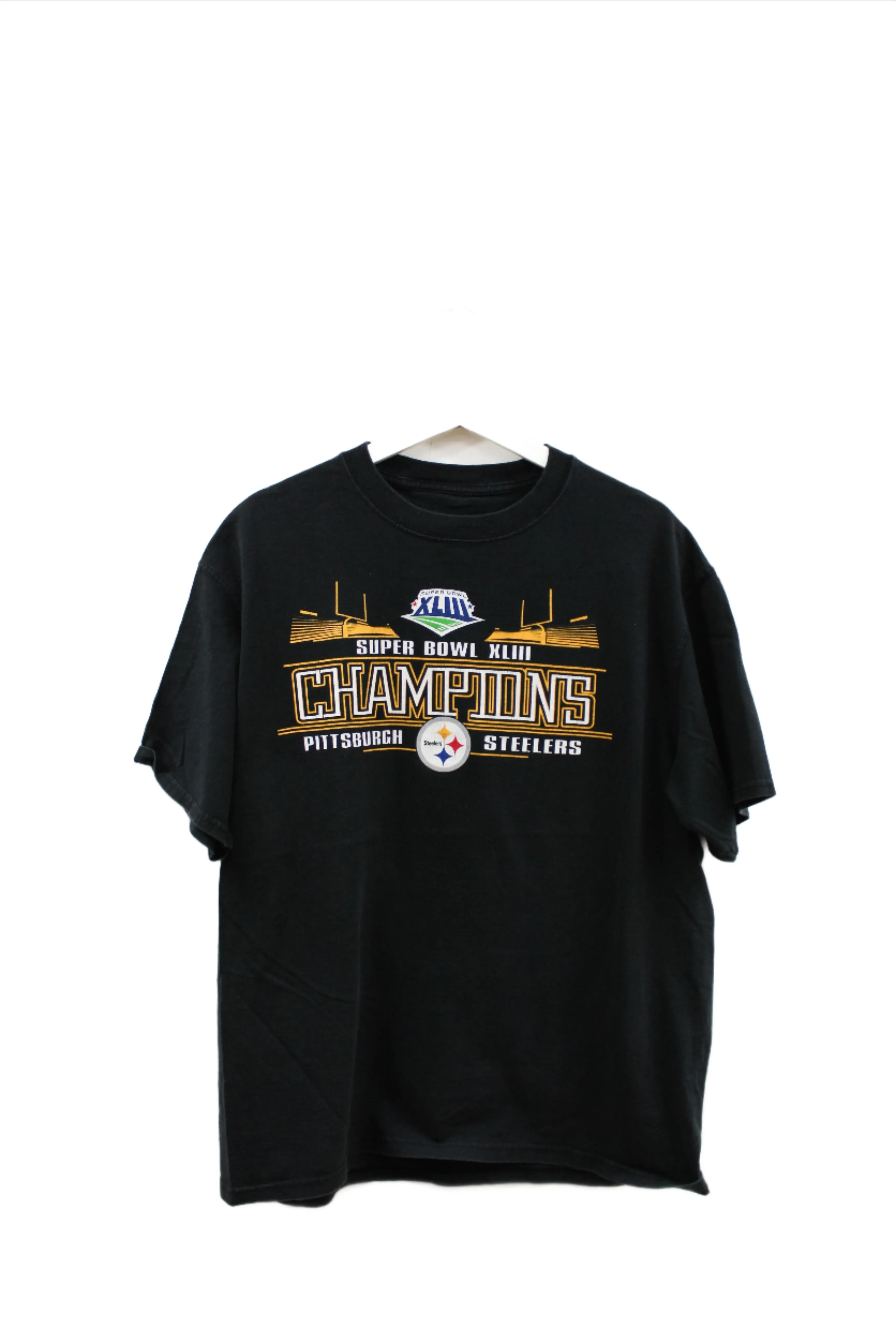 X - 2009 NFL Pittsburgh Steelers Super Bowl 43 Champs Tee sold by HG Vintage