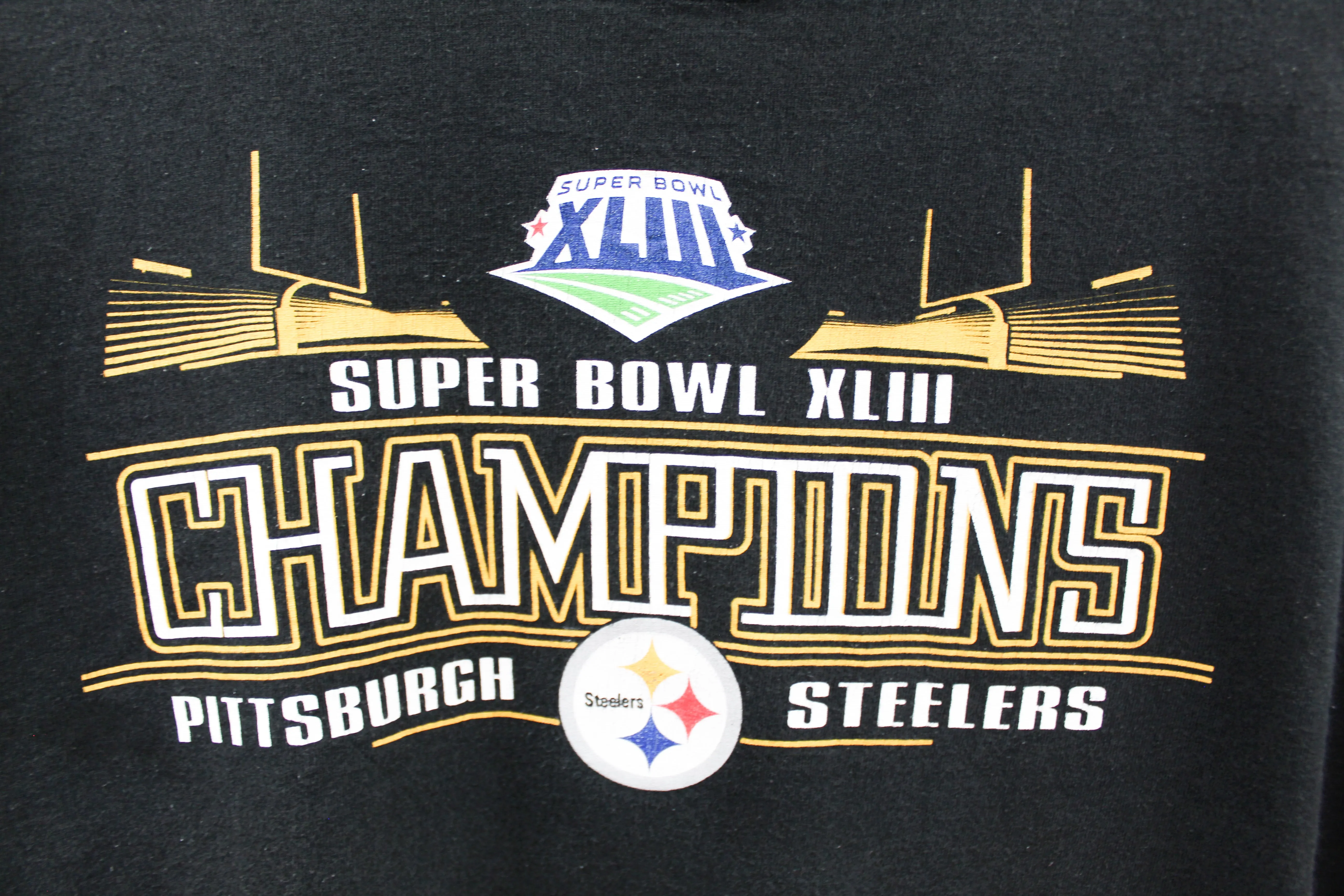 X - 2009 NFL Pittsburgh Steelers Super Bowl 43 Champs Tee sold by HG Vintage product image thumbnail 2